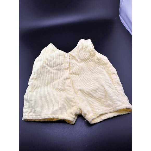 Cabbage Patch Kids Preemie Yellow Sailboat Overalls Jumper Corduroy Vtg 1984 - Picture 3 of 6